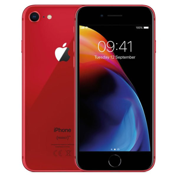 Apple iPhone 8 4.7-inch 64GB ROM+2GB RAM 12MP+7MP-Red - TechBase-Nigeria